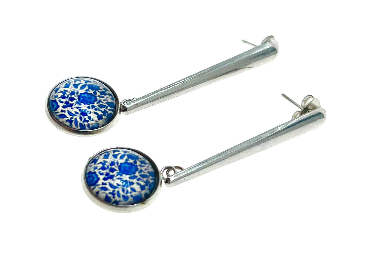 Confetti Bloom Drop Dangles|Small Stainless Steel Bohemian Earrings|Gifts for her Mom Sister Aunt| BohoLoveObsession
