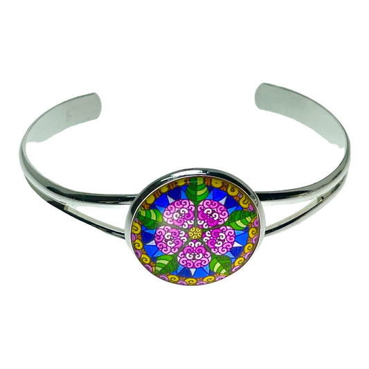 Rose Beauty Cuff Bracelet, Adjustable Cuff Bracelet, Bohemian Womens Bangle, Unique Boho Jewelry, Gift for her, BohoLoveObsession