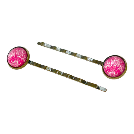 Pretty Red Hippie Small Hair Pin Set| Boho Hair Pins| Set of 2| Gifts for her Mom Sister Grandma Wife Girlfriend |BohoLoveObsession