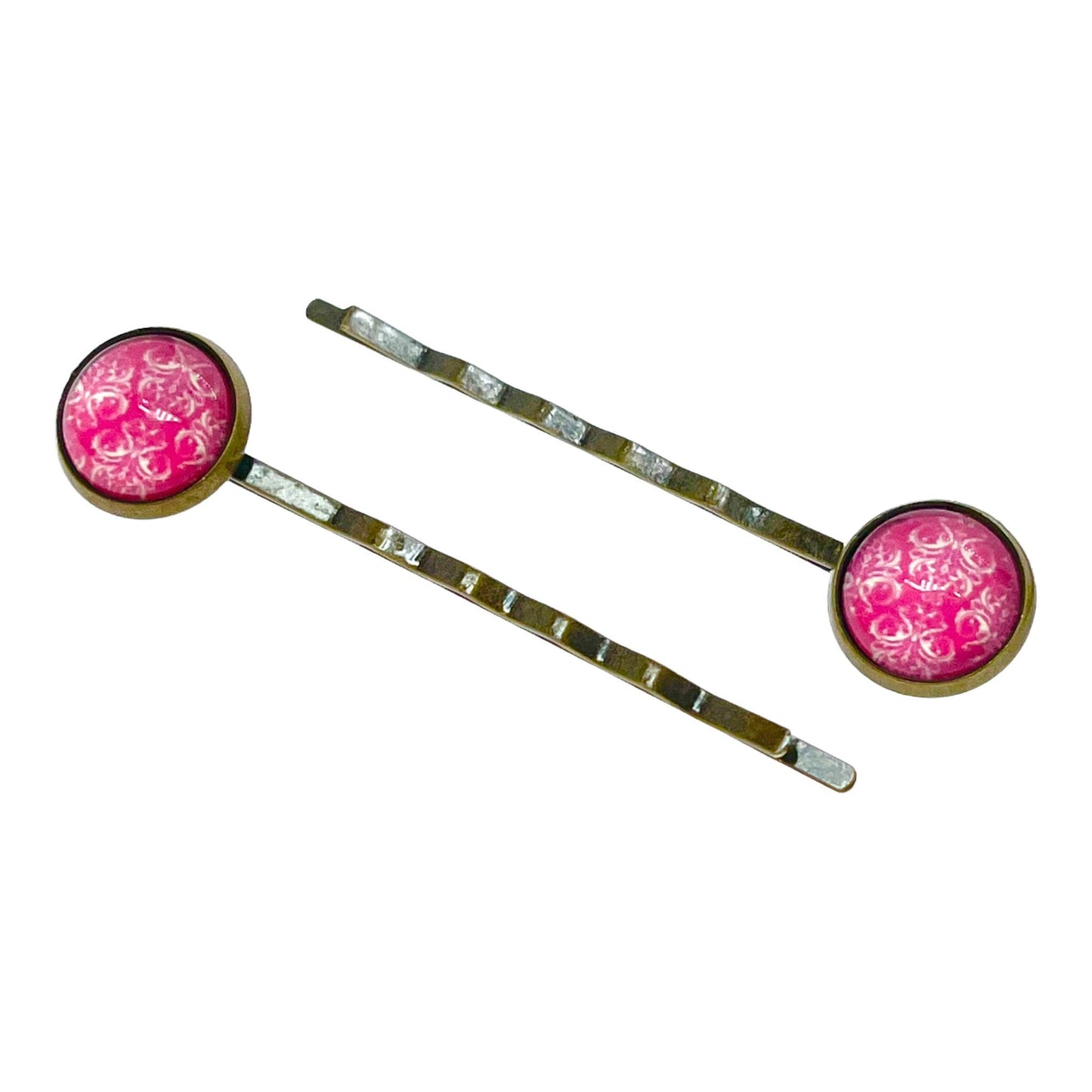 Pretty Red Hippie Small Hair Pin Set| Boho Hair Pins| Set of 2| Gifts for her Mom Sister Grandma Wife Girlfriend |BohoLoveObsession