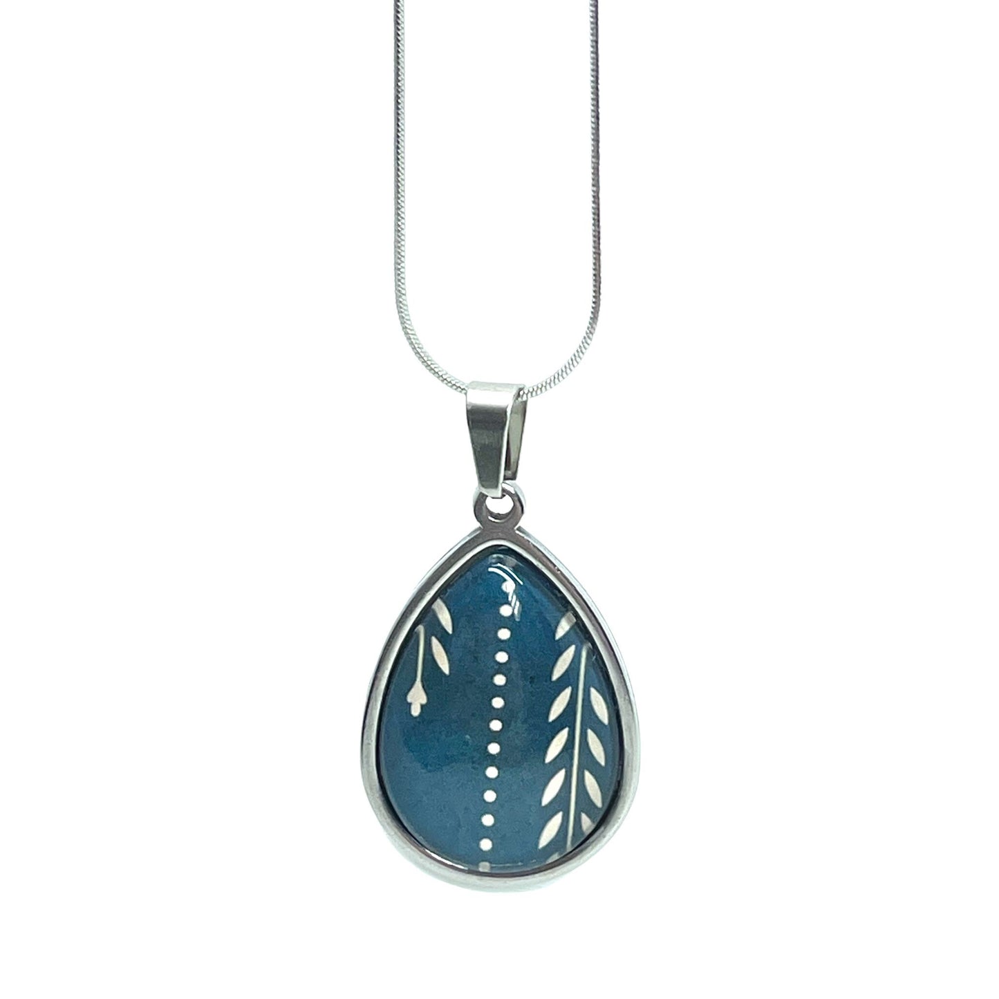 Whispering Vines Teardrop Necklace, Boho Vintage Pendant, Unique Bohemian Necklace, Gift for her, Antique Hippie Chain, BohoLoveObsession