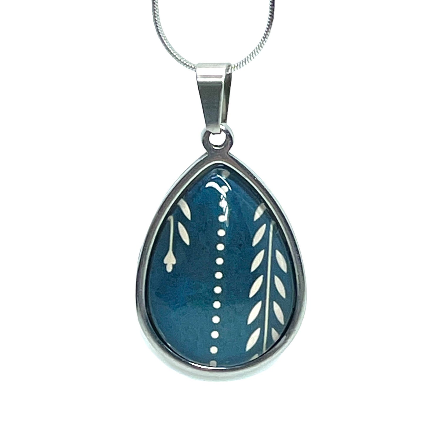 Whispering Vines Teardrop Necklace, Boho Vintage Pendant, Unique Bohemian Necklace, Gift for her, Antique Hippie Chain, BohoLoveObsession