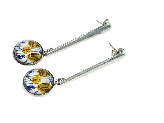 Buttercup Long Drop Earrings, Small Stainless Steel Bohemian Earrings, Gifts for her Mom Sister Aunt, BohoLoveObsession