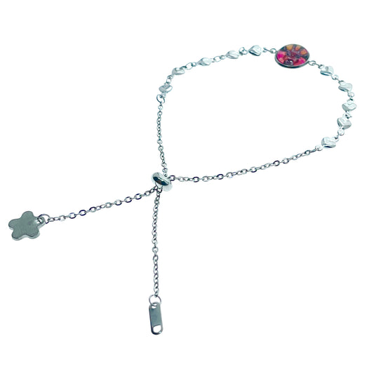 Gerry Giraffe Heart Slider Bracelet