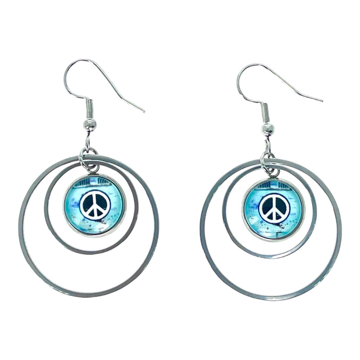 Pure Peace Double Hoop Earrings