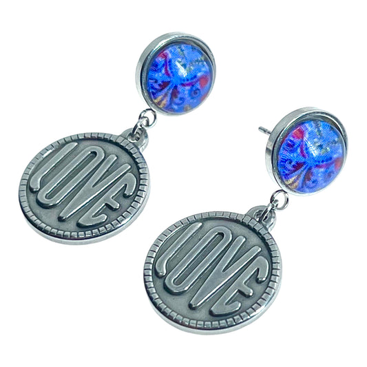 Lavender Blush Love Rocks Earrings