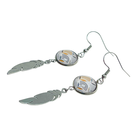 Dazzlin' Dandelion Feather Earrings