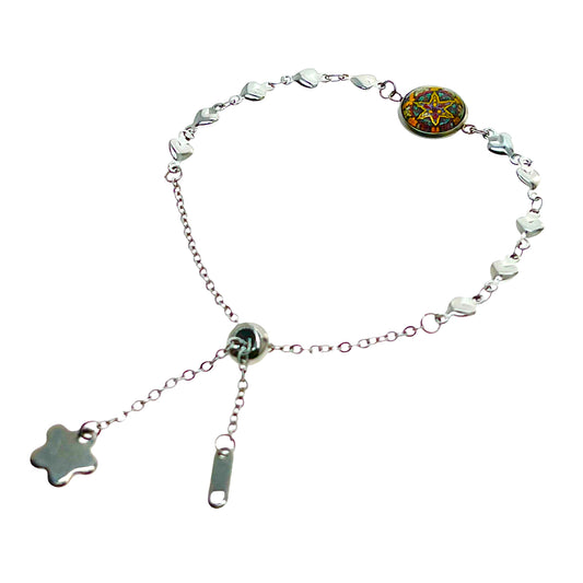 Starfish Heart Slider Bracelet